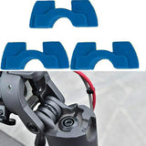 3-piece Shockproof Rubber Dampers for Xiaomi M365 Scooter - Blue - Side View