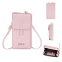 Adjustable Crossbody Phone Bag With Multi Card Slots - Pink