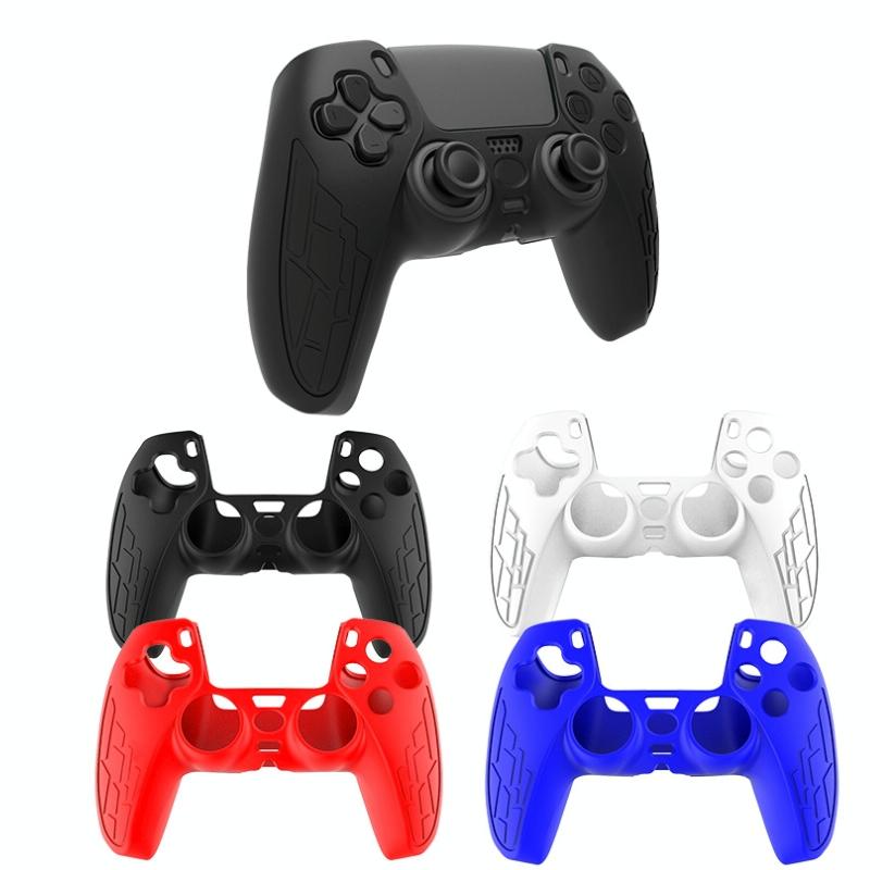 Thickened Non-slip Silicone Case for Ps5 Gamepad - Protective Cover - Black