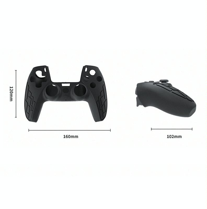 Thickened Non-slip Silicone Case for Ps5 Gamepad - Protective Cover - Black