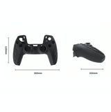 Thickened Non-slip Silicone Case for Ps5 Gamepad - Protective Cover - Black - Top-Down View