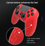Thickened Non-slip Silicone Case for Ps5 Gamepad - Protective Cover - Black - Low Angle