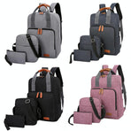3-in-1 Student Usb Backpack - Multi-functional - Pink