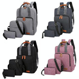 3-in-1 Student Usb Backpack - Multi-functional - Pink - Side View