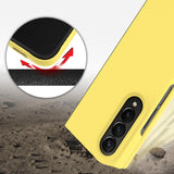 For Samsung Galaxy Z Fold4 5G Imak Js 2 Series Vibrant Case - Yellow - 45-Degree Angle