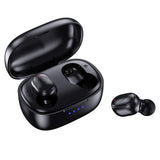 Waterproof Mini Touch-control Bluetooth Earphones with Noise Cancelling - Blue - Front View