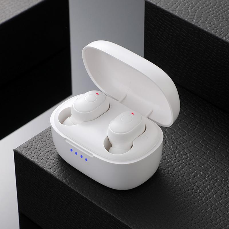 Waterproof Mini Touch-control Bluetooth Earphones with Noise Cancelling - Blue