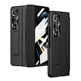 For Samsung Galaxy Z Fold4 5G Folding Case With Integrated Hinge - Black