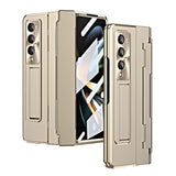For Samsung Galaxy Z Fold4 5G Folding Case With Integrated Hinge - Black - Front View
