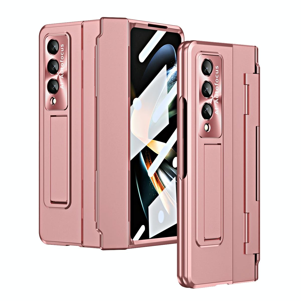For Samsung Galaxy Z Fold4 5G Folding Case With Integrated Hinge - Black