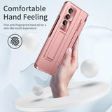 For Samsung Galaxy Z Fold4 5G Folding Case With Integrated Hinge - Black