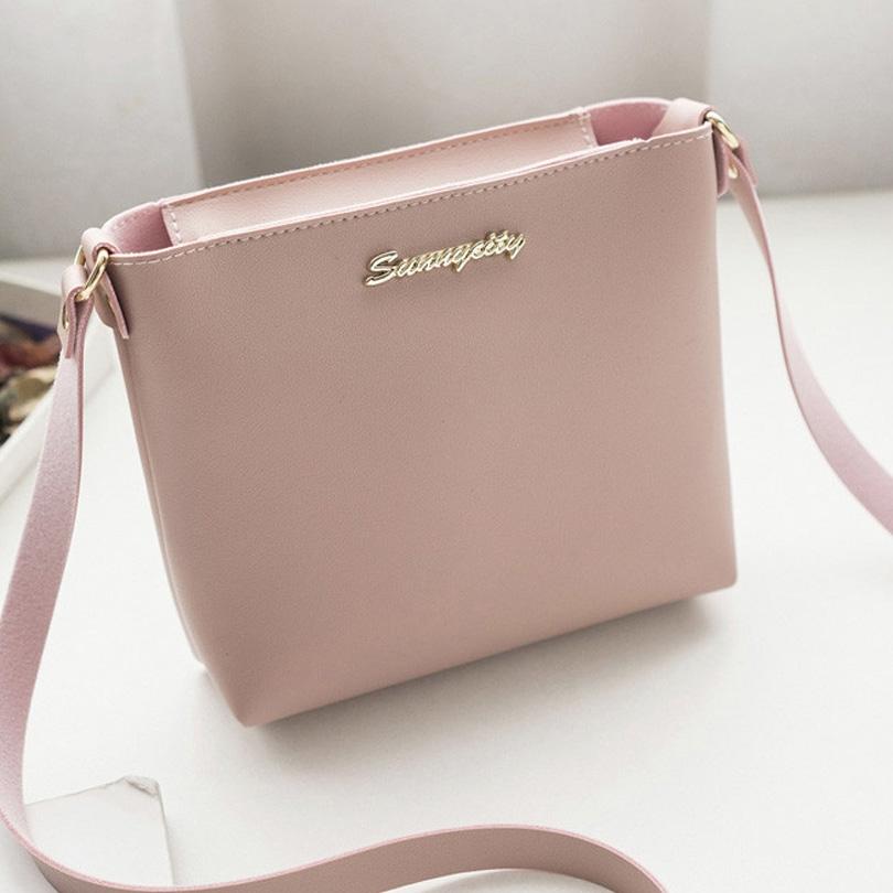 Stylish Pink Crossbody Bag With Zipper