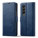 For Samsung Galaxy Z Fold4 5G Rfid Leather Phone Case - Secure & Stylish - Black