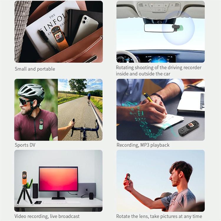 1080P Hd Multi-Function Digital Video Camera - Sports Dv Live Streaming Computer Recording - Orange