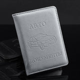 Stylish Pu Leather Driving License Holder Wallet - Grey - Extra Image