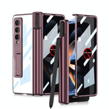 For Samsung Galaxy Z Fold4 5G Magnetic Privacy Case - Foldable - Silver - Extra Image