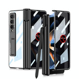For Samsung Galaxy Z Fold4 5G Magnetic Privacy Case - Foldable - Silver