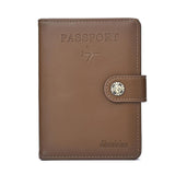 Multi Functional Passport Case With Buckle Dibaoleiou Pu Leather - Yellow - Extra Image