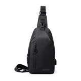 Men Casual Chest Bag Splashproof Backpack - Army Green