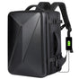 Waterproof Expandable Hard Shell Backpack with Usb Charging - Large Capacity Black - 162 Black