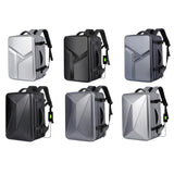 Waterproof Expandable Hard Shell Backpack with Usb Charging - Large Capacity Black - 162 Black