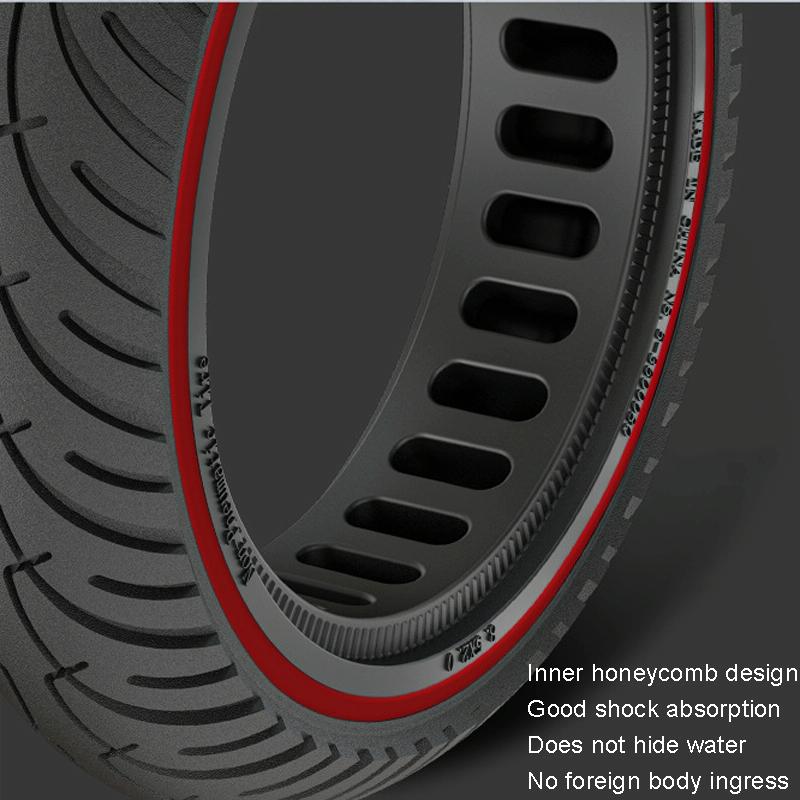 8.5 Inch Honeycomb Solid Tire for Xiaomi Electric Scooters - Black