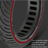 8.5 Inch Honeycomb Solid Tire for Xiaomi Electric Scooters - Black - 45-Degree Angle