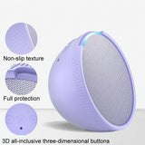 Protective Cover for Amazon Echo Pop Smart Speaker - Drop-proof and All-inclusive - White - Rear View