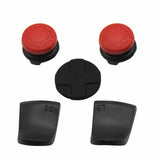 5-in-1 L1 / R1 Extended Key Game Handle for Sony Ps5 - Cross & Lengthened Keys - Black White - Front View