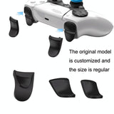 5-in-1 L1 / R1 Extended Key Game Handle for Sony Ps5 - Cross & Lengthened Keys - Black White - Top-Down View