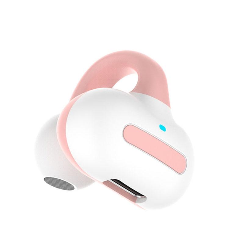 Wireless Single Ear Clip-on Bluetooth Earphone - M-s8 - Blue