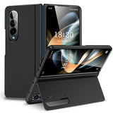 For Samsung Galaxy Z Fold4 5G Foldable Phone Case With Holder - Full Coverage - Light Purple - Front View
