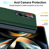 For Samsung Galaxy Z Fold4 5G Foldable Phone Case With Holder - Full Coverage - Light Purple - 45-Degree Angle