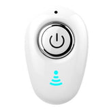 Mini Bluetooth Earbuds with Mic for All Phones - S650 Sport - White - Front View