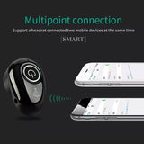 Mini Bluetooth Earbuds with Mic for All Phones - S650 Sport - White