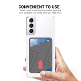 Silicone Card Case Black - Midnight Blue - Top-Down View