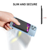 Silicone Card Case Black - Midnight Blue