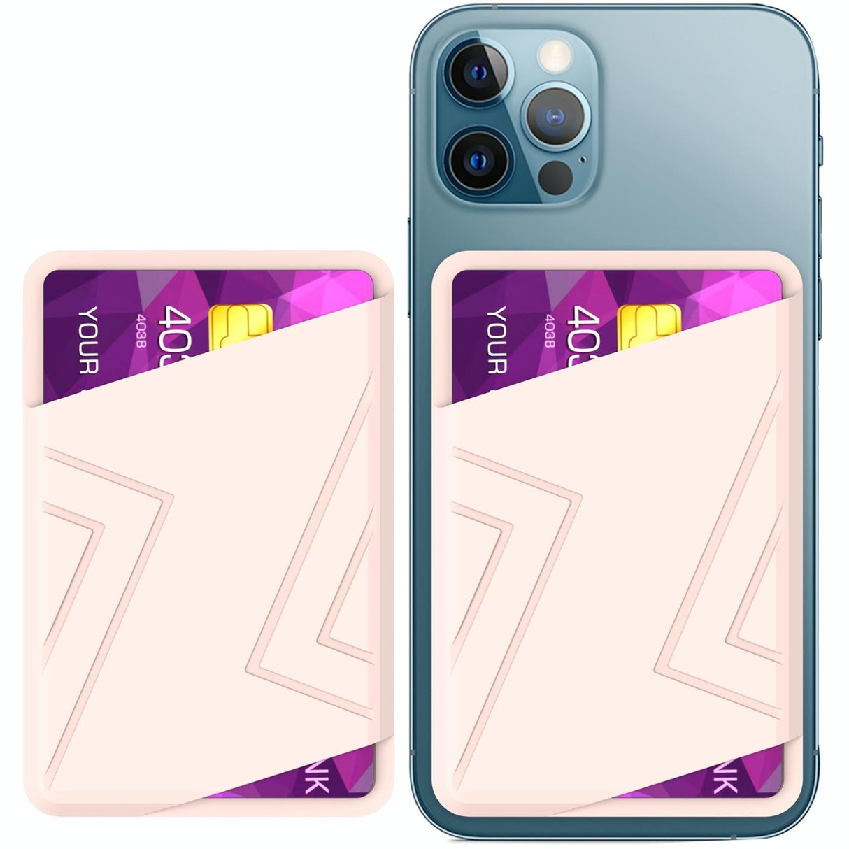 Silicone Card Case Black - Midnight Blue