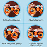 High Magnification Children's Outdoor Telescope - Hd Quality - Blue - Low Angle