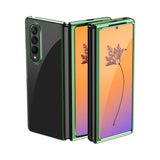 For Samsung Galaxy Z Fold4 5G Shockproof Clear Phone Case - Green
