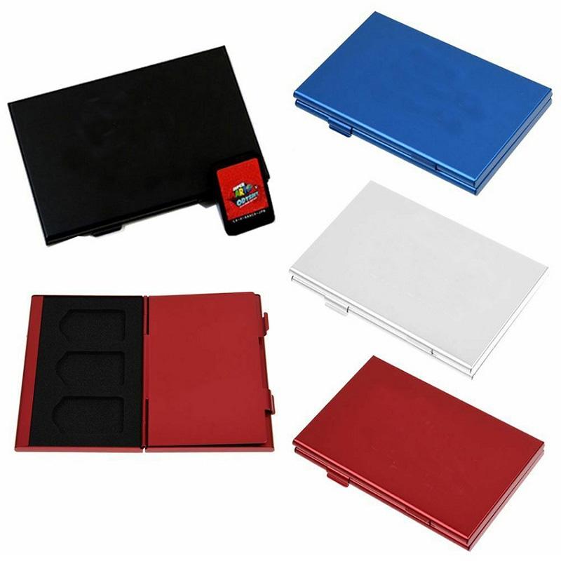 Nintendo Switch Game Card Organizer - Aluminum - Silver Gray