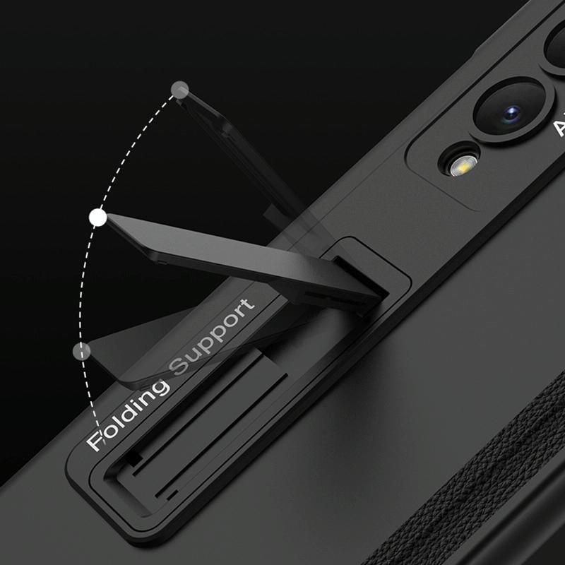 For Samsung Galaxy Z Fold4 5G Foldable Magnetic Hinged Case - Silver