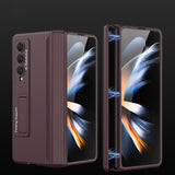 For Samsung Galaxy Z Fold4 5G Foldable Magnetic Hinged Case - Silver
