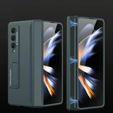 For Samsung Galaxy Z Fold4 5G Foldable Magnetic Hinged Case - Silver