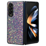 For Samsung Galaxy Z Fold4 5G Foldable Diamond Case - Compact And Stylish - Flash White