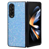 For Samsung Galaxy Z Fold4 5G Foldable Diamond Case - Compact And Stylish - Flash White