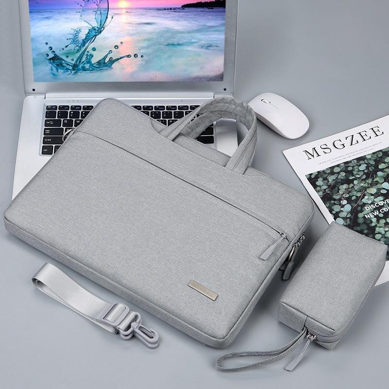 12 Laptop Handbag With Shoulder Strap And Power Bag - Inner Bag - Black
