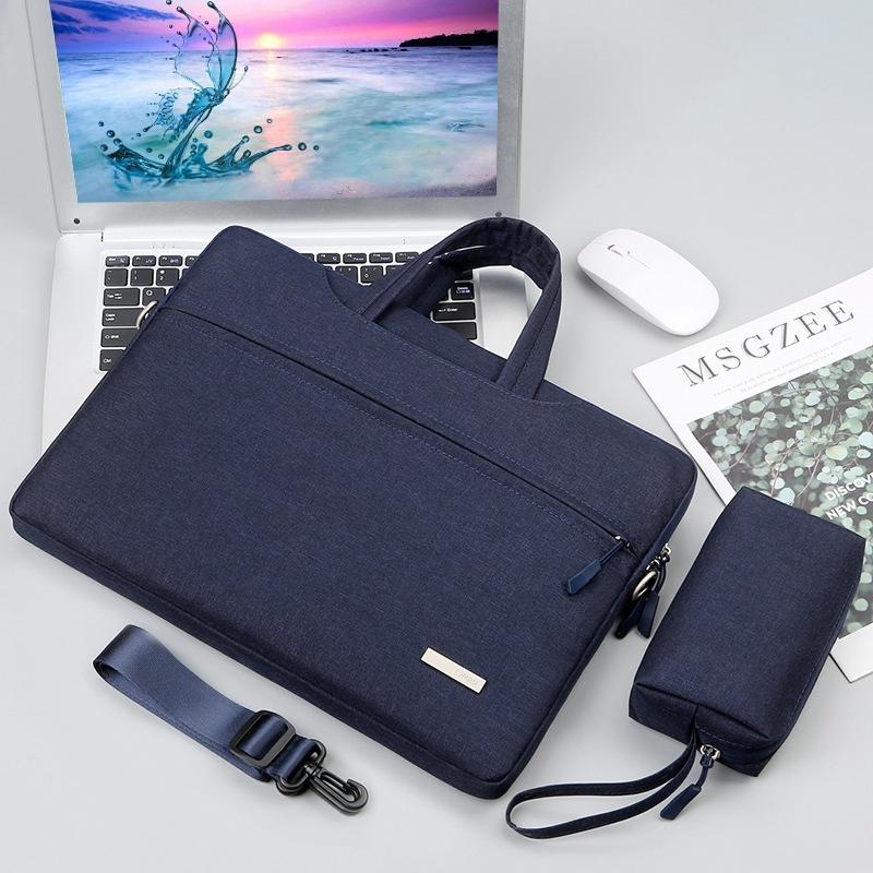 12 Laptop Handbag With Shoulder Strap And Power Bag - Inner Bag - Black