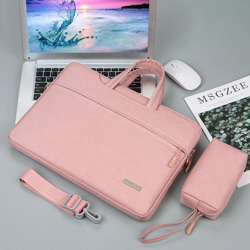 12 Laptop Handbag With Shoulder Strap And Power Bag - Inner Bag - Black