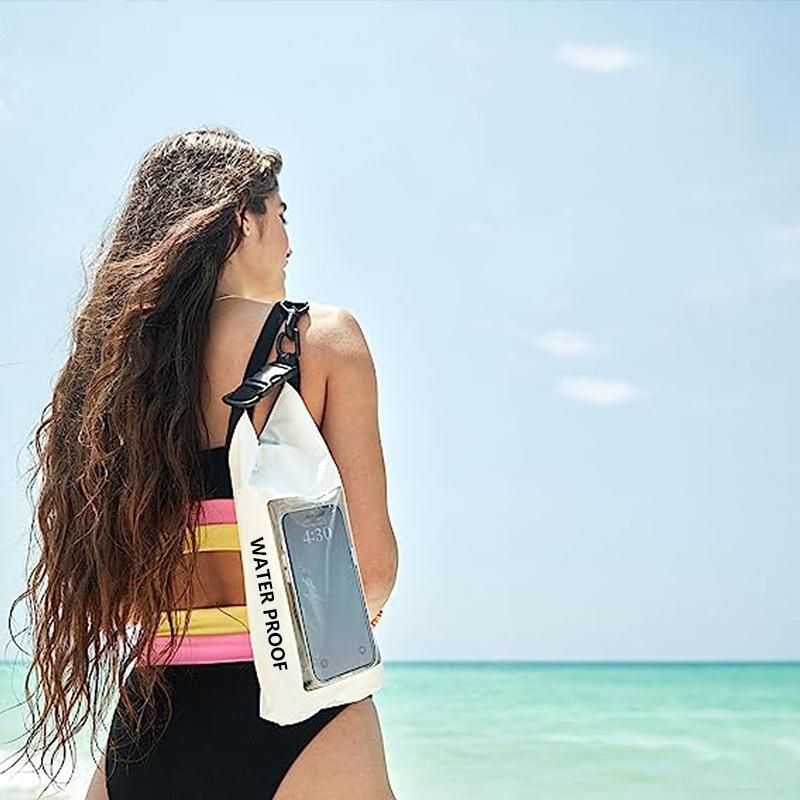 2 In 1 Waterproof Crossbody Phone Bag For Outdoor Cycling Swimming 2L Capacity - Green - 5L